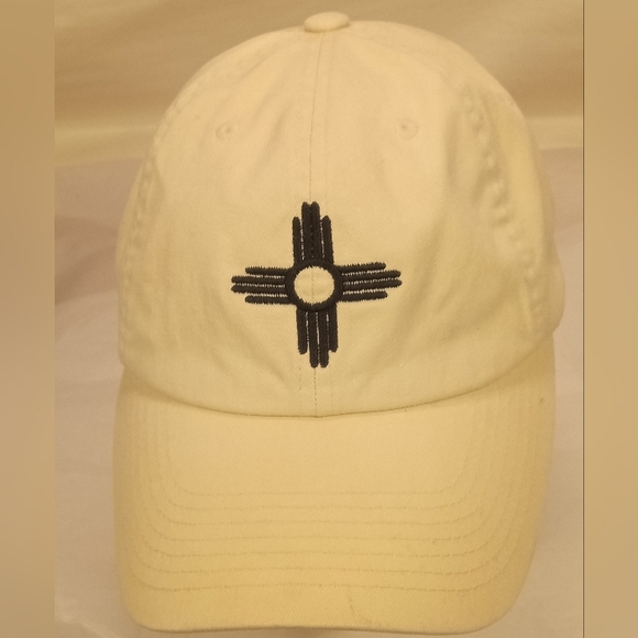 New Mexico Zia Symbol 100% Cotton Strapback Hat Cap - Picture 2 of 6